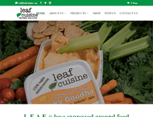 Tablet Screenshot of leafcuisine.com